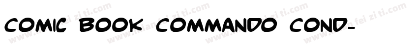 Comic Book Commando Cond字体转换